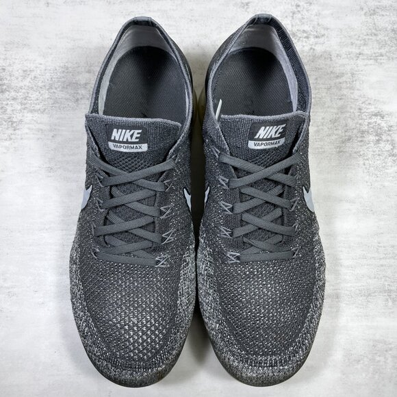 Nike Air VaporMax Flyknit Running Shoes - Men's Size 10.5 - Gray - Picture 7 of 10